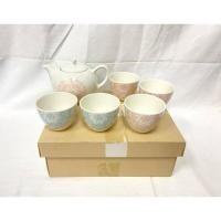 ราคา ชุดคอลเลกชัน HOYA Refine China ชุดถ้วยชา กาแฟ และจานรอง ขอบทอง ลายดอกไม้ จำนวน 11 ชิ้น (21786866713)