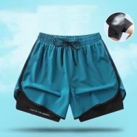 ราคา กางเกงขาสั้นระบายอากาศผู้ชายกางเกงขาสั้นเร็วกีฬาสั้น 4 สี (29683492009)