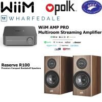 ราคา Wiim Amp Pro streaming amplifier + Polk Audio Reserve R100 Bookshelf speakers (Pair) (24692470314)
