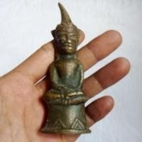 ราคา งั่งเนื้อทองเหลืองสูง4นิ้วผ่านการปลุกเสก (22554275108)