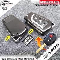 ราคา กรอบกุญแจพับ Toyota New Vios, Yaris, Ativ, Commuter 2013 (1464737146)