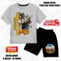 ราคา KATUN ชุดเด็กแขนสั้นอายุ 6 เดือน - 10 ปี pub9 motif วัสดุผ้าฝ้ายพรีเมี่ยม พิมพ์สกรีน DTF cln สีดํา (44164691591)