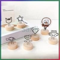 ราคา Sanli คลิปหนีบกระดาษโน๊ต คลิปหนีบรูปภาพ กระดาษโน้ต ฐานไม้ สำหรับตกแต่งบ้าน ตั้งโต๊ะ ออฟฟิศ (28127385245)