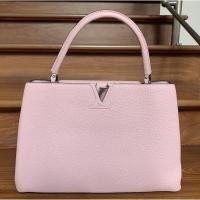 ราคา กระเป๋า หลุยส์ วิตตอง Louis Vuitton Capucines MM Pink มือสอง งานลุ้นแท้ (21658365359)