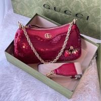 ราคา พร้อมส่ง‼️ New Gucci Ophidia Small sequined shoulder bag อุปกรณ์ กล่อง บุ๊ค ถุงผ้า ก๊อปปี้ใบเสร็จ ถุงกระดาษ (41751241495)