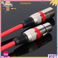 ราคา 5 ชิ้น XLR สายสัญญาณเสียงแยกลวด 3Pin สายสัญญาณเสียงสายสัญญาณเสียงสําหรับไมโครโฟนผสมเครื่องขยายเสียง [Sunburst11.th] (43861730778)