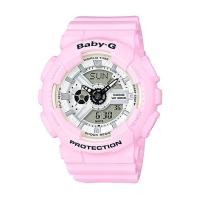 ราคา Casio Baby-G นาฬิกาข้อมือผู้หญิง สายเรซิ่น รุ่น BA-110BE,BA-110BE-4A - สีชมพู (443276270)