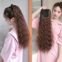 ราคา (ส่งจากไทย)ผู้หญิงวิกผมหยิกยาวผมหางม้าวิกผมสังเคราะห์ธรรมชาติขยายคลื่นข้าวโพด (27829536508)