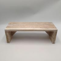 ราคา เก้าอี้เตี้ยไม้สัก โบราณ สีเสี่ยนขาว (23347786592)