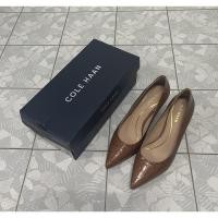 ราคา ของแท้ Cole Haan รองเท้าส้นสูง รุ่น Vandam Pump 65mm สี Sequoia Croc Leather Pumps Size 7B No. W26386 (24210824671)
