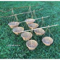 ราคา กระจาดหาบใส่เหรียญโปรยทาน ไม่รวมไม้คานหาบ (รบกวนแยกสั่งไม้คาน 1 คำสั่งซื้อ กระจาดหาบ 1 คำสั่งซื้อ แยกกันค่ะ) (18777671743)