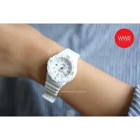ราคา CASIO ของเเท้ รุ่น LRW-200H-7E2VDF สีขาว ทอง (29755257)