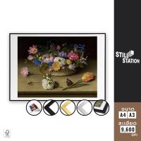 ราคา โปสเตอร์วินเทจสไตล์ Still life สำหรับแต่งห้อง ภาพวาดติดผนัง โปสเตอร์ใหญ่ๆ สวยงาม (20591922171)