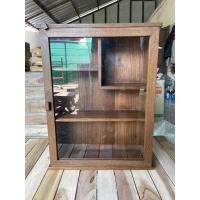 ราคา ตู้ยา ไม้สักเก่า กระจก 1 บาน (15005838163)