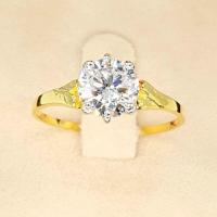 ราคา แหวนเพชรสวิส1.5กะรัตทองคำแท้9k (23645607449)