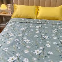 ราคา ผ้าห่มใยไหมเย็นลายดอกไม้มีขอบ 5 ฟุต (แบรนด์ญาญ่า) เกรดพรีเมี่ยม นุ่ม ลื่นเย็นสบายผิว ป้องกันไรฝุ่น (29980139722)