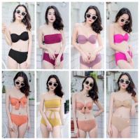 ราคา บิกินี่ bikini ชุดว่ายน้ำเกาะอก ชุดว่ายน้ำสีน้ำตาล ชุดว่ายน้ำเซ็กซี่ ชุดว่ายน้ำสีดำ ชุดว่ายน้ำสีชมพู ชุดว่ายน้ำสีเหลือง (109496437)