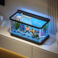 ราคา ตู้ปลาตั้งโต๊ะ ตู้ปลาใหญ่ พลาสติกใส ประหยัดพื้นที่ ช่วยให้ชมพืชและปลาได้ทุกมุม ตู้ปลา สำหรับเลี้ยงปล ไม้น้ำ (42269700168)