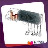 ราคา สินค้าใช้ดี โปรแนะนำ "อย่ารอช้า! ที่คว่ำจานสเตนเลสแบบติดผนัง Dylan รุ่น KS-106-WD61 ขนาด 80 ซม. สีเงิน (26440068885)