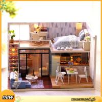 ราคา GARDEN LIVE DIY Miniature Modern Building Model บ้านไม้ประกอบ บ้านตุ๊กตา ชุดของเล่นของขวัญ (24941364746)