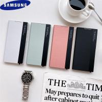 ราคา Samsung Windows View Smart Wakes-Up Sleep Flip Leather Case Magnetic Cover สําหรับ Galaxy Note 20/Note 20 Ultra (42059410744)