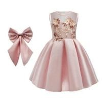 ราคา Gd34962 พร้อมส่งจากไทย ชุดออกงานเด็กหญิงสีชมพูสีสวยเหมือนภาพ เด็กเล็ก-เด็กโต ชุดราตรีเด็กทรงสั้น(มีโบว์ให้ทั้งสองแบบไ... (3307304531)