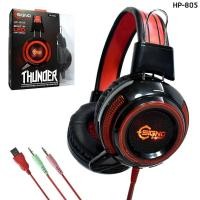 ราคา HEADSET (หูฟัง) SIGNO HP-805 BLACK/RED (2452558610)