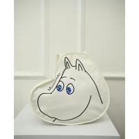 ราคา กระเป๋า MOO MIN ผ้าแคนวาส มีความหนา ทนทาน มีซิป สีครีมขาว (262917138)