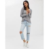 ราคา เสื้อยืดผ้าถักแขนยาวผู้หญิง - GAP _ _ vnxk....ของแท้ (41258814883)