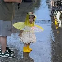 ราคา หมวกกันฝนเป็ดเหลืองตัวน้อย UFO แบบเสื้อคลุมสำหรับเด็ก หมวกกันฝนสำหรับเด็กอนุบาล หมวกกันฝนแบบชิ้นเดียวสำหรับเด็กผู้หญิง [ljl] (42903078301)