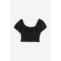 ราคา เสื้อครอปแขนพัฟ H&M ของแท้ (25829566615)