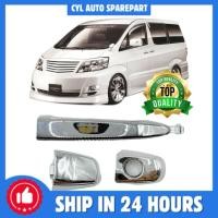 ราคา Toyota ACV40 Wish Year2004 Alphard ANH10 MNH10 ANH20 GGH20 ด้านหน้าด้านหลังประตูด้านนอกจับ Chrome Cap Key Handle ACV40 (27938283657)
