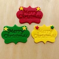 ราคา น้ำตาลแต่งขนม วันคริสมาส ป้ายสุขสันต์วันคริสมาสแต่งเค้ก Merry Christmas cake topper น้ำตาลแต่งหน้าเค้ก เทศกาลคริสมาส (5861120014)