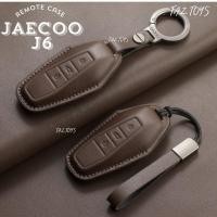 ราคา พร้อมส่งในไทย เคสกุญแจรีโมทรถ JAECOO 6 EV รุ่น Luxury cowhide Leather (40768983866)