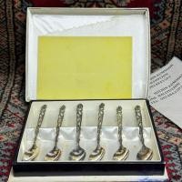 ราคา ชุดช้อนชา Rhodoc วัสดุชุบเงิน ของใหม่ Set 6 ชิ้นพร้อมกล่องจัดเก็บตามภาพ สภาพใหม่เก่าเก็บ (40114963339)