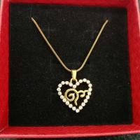 ราคา จี้สร้อยคอเลข 9 ล้อมพลอยรูปหัวใจ (23771650682)