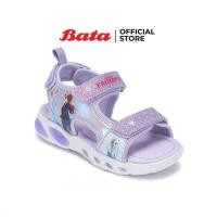 ราคา Bata บาจา BBG รองเท้าแตะรัดส้น ลาย Frozen สำหรับเด็กผู้หญิง สีม่วง รหัส 3519192 (28486767346)