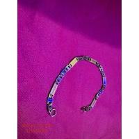 ราคา สร้อยข้อมือไทเทเนียมสําหรับผู้ชายผู้หญิงรุ่นโซ่แบนสีเงินสีทอง (44264632475)