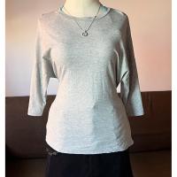 ราคา เสื้อยืดคอกลมสีเทาแบรนด์Mangoผูกหลัง(แมงโก้) (44259600057)