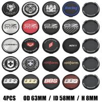 ราคา 4ตัว ฝาครอบดุมล้อ INFORGED 63มม ฝาปิดดุมล้อ VOSSEN ขอบ OZ Racing โลโก้ ฝาครอบล้อ VOSSEN HRE ADV.1 JP WRC X-TUNING JAPAN YAKUZA (27428585198)