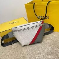 ราคา FENDI กระเป๋าคาดเอวผ้าฝ้ายและหนังลูกวัวลาย FF ของ Fendi สำหรับผู้ชาย เข้าสีกับตัวกระเป๋า 7vA562 281 (28832691449)