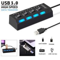 ราคา BEST สวิทช์ USB Hub 4 port High Speed Mini 4 Port USB Hub USB 3.0 Hub For Laptop PC Computer Laptop (42755410454)