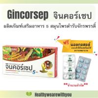 ราคา GINCORSEP จินคอร์เซป สมุนไพรตำรับจักรพรรดิ์ สารสกัดถั่งเช่า โสม เห็ดหลินจือโกจิเบอร์รี่และใบแปะก๊วย **in stock **ของแท้ (6523025314)