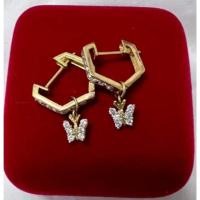 ราคา ต่างหูทองคำแท้ 18K ประดับพลอยขาวน้ำหนัก 2.67 กรัม ราคา 5,800.- (22305989142)