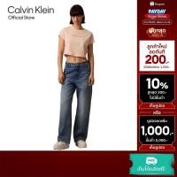 ราคา CALVIN KLEIN เสื้อยืดคอกลมแขนสั้นผู้หญิง ทรง Baby Tee รุ่น 47AB817 VI7 - สีชมพู (26738581450)