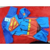 ราคา ชุดว่ายน้ำเด็ก บอดี้สูทพร้อมหมวก แขนสั้น-ขาสั้น ลายซุปเปอร์แมน AS-9 (916568878)