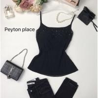 ราคา ❌sold❌สายเดี่ยวผ้าชีฟองแบรนด์ PEYTON PLACE Tokyo ปักช่วงอก สวย (14804312729)