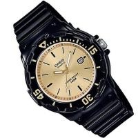 ราคา Win Watch Shop นาฬิกา Casio รุ่น LRW200H9E นาฬิกาผู้หญิง สายเรซิ่นสีดำ หน้าปัดทอง ตัวใหม่ล่าสุด (10703662318)