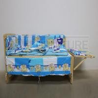 ราคา OA Furniture เตียงนอนเด็กไม้อเนกประสงค์ Paradise Bed (ลายหมีฟ้า) (191328483)
