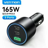 ราคา Vention 165W USB C Car Charger PD QC3.0 Fast Charging USB Type C Car Charger (44315455841)